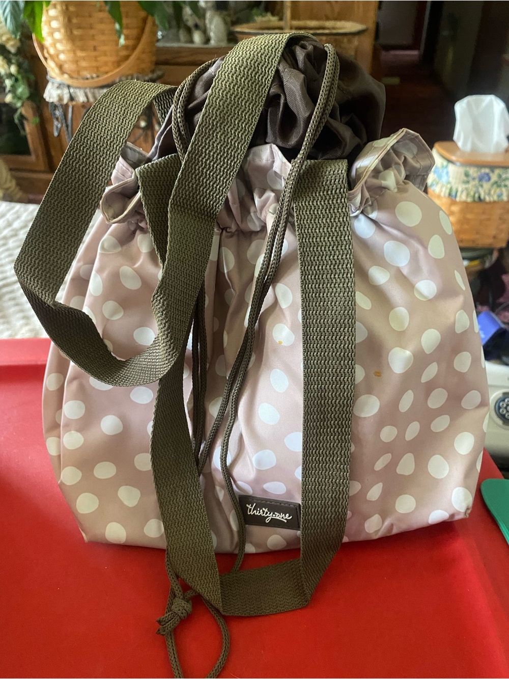 Thirty-one cinch sack insulated lunch tote and portfolio case.